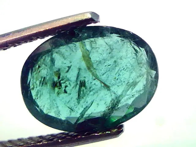2.95 Ct Untreated Natural Zambian Green Emerald Panna Gemstone