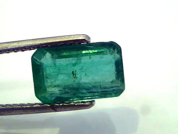 2.94 Ct Unheated Untreated Natural Zambian Emerald AA