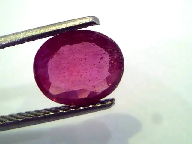 3.01 Ct Natural Ruby Gemstone Manek Gem for Sun (Heated)