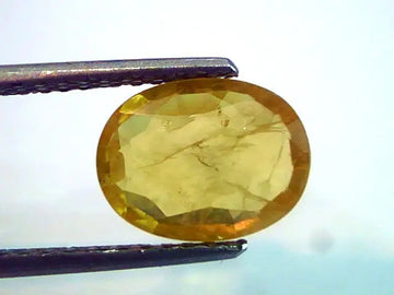 2.95 Ct Natural Yellow Sapphire Pukhraj Jupiter Gemstone(Heated)