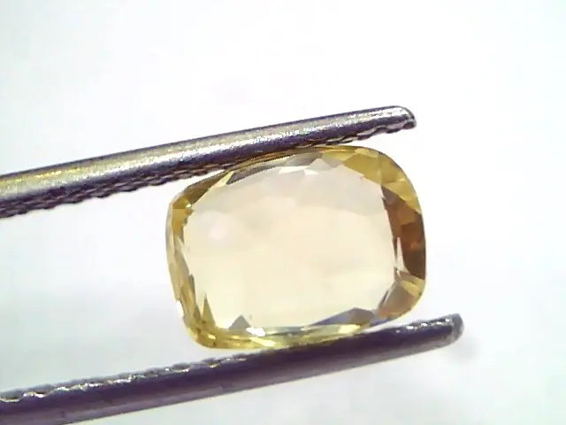 2.95 Ct GII Certified Unheated Untreated Natural Ceylon Yellow Sapphire