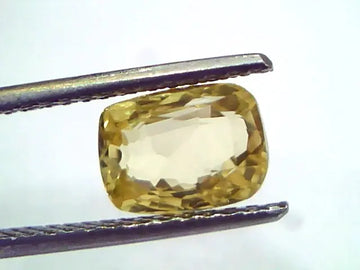 2.94 Ct Unheated Untreated Natural Ceylon Yellow Sapphire Gems