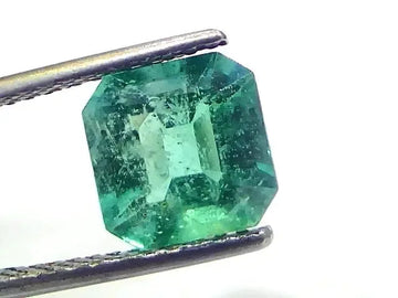 2.96 Ct GII Certified Untreated Natural Zambian Emerald Gemstones - Venus Gems