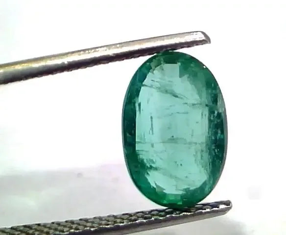 2.97 Ct Untreated Natural Zambian Emerald Gemstone Panna Gems AAAAA - Venus Gems