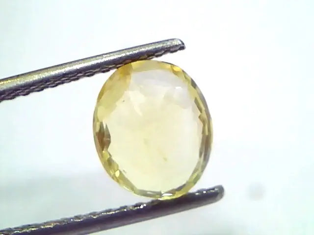 2.97 Ct GII Certified Unheated Untreated Natural Ceylon Yellow Sapphire