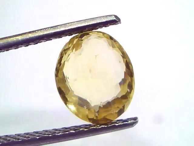 2.97 Ct GII Certified Unheated Untreated Natural Ceylon Yellow Sapphire