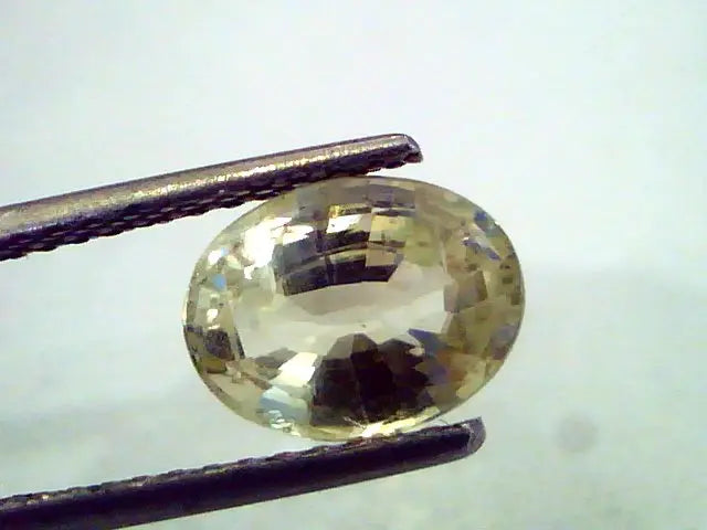 2.99 Ct Unheated Untreated Natural Ceylon Yellow Sapphire AAA