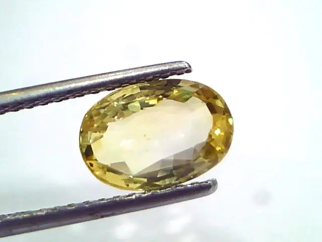 2.99 Ct IGI Certified Unheated Untreated Natural Ceylon Yellow Sapphire