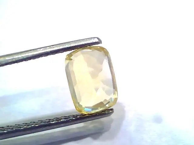 2.99 Ct IGI Certified Unheated Untreated Natural Ceylon Yellow Sapphire