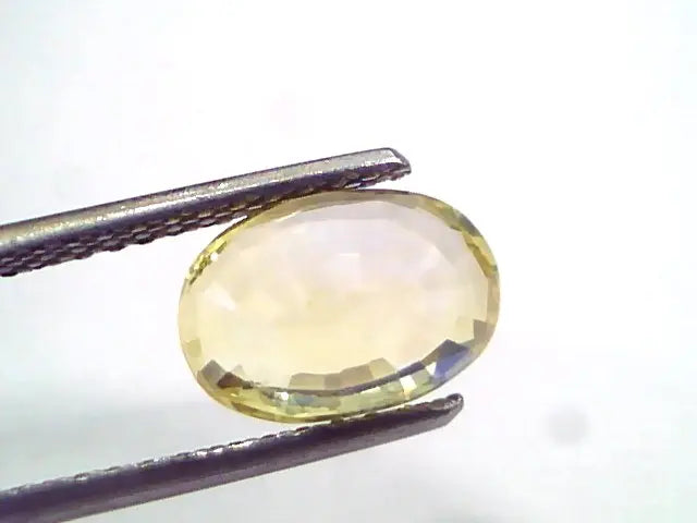 2.99 Ct IGI Certified Unheated Untreated Natural Ceylon Yellow Sapphire