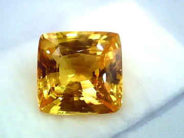 Huge 21.65 Ct Unheated Untreated Natural Ceylon Yellow Sapphire **RARE**