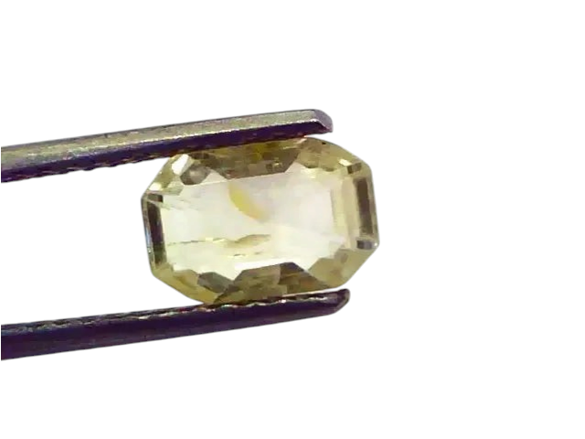 2.24 Ct Unheated Untreated Natural Ceylon Yellow Sapphire/Pukhraj - Venus Gems