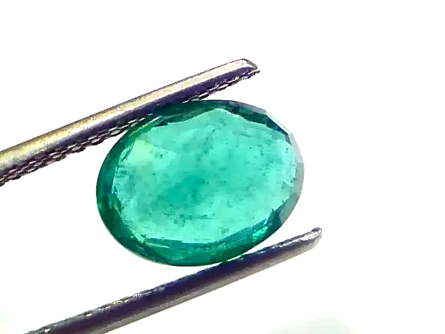 2.81 Ct IGI Certified Untreated Natural Zambian Emerald Gemstone - Venus Gems