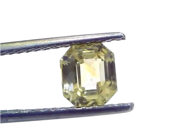 2.09 Ct Unheated Untreated Natural Ceylon Yellow Sapphire Gems - Venus Gems