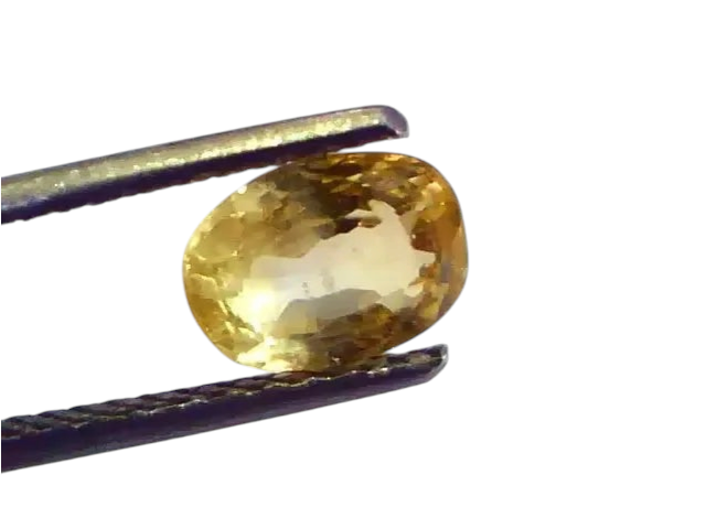 2.05 Ct Unheated Untreated Natural Ceylon Yellow Sapphire Pukhraj - Venus Gems