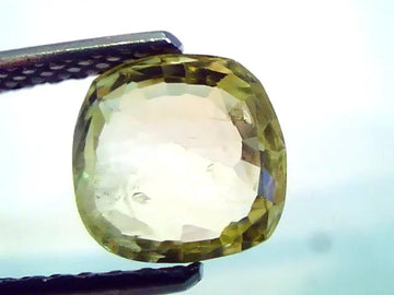 2 Ct Unheated Untreated Natural Ceylon Yellow Sapphire/Pukhraj
