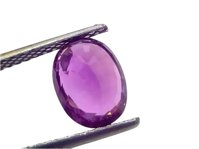 2.91 Ct GII Certified Unheated Untreted Natural Purple Sapphire Ruby - Venus Gems