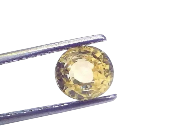 2.07 Ct Certified Unheated Untreated Natural Ceylon Yellow Sapphire - Venus Gems