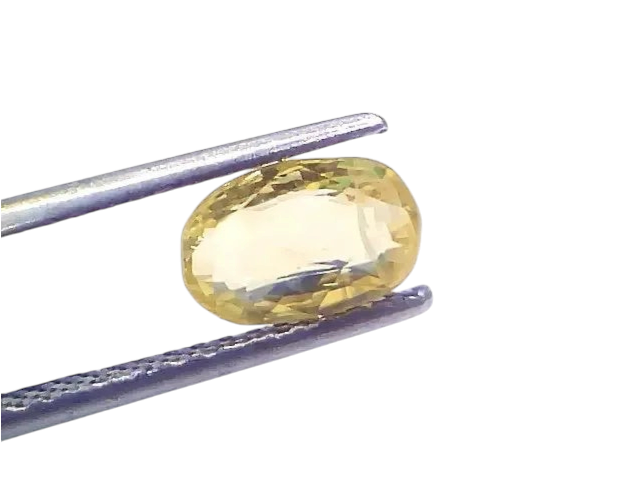 2.29 Ct Certified Unheated Untreated Natural Ceylon Yellow Sapphire - Venus Gems