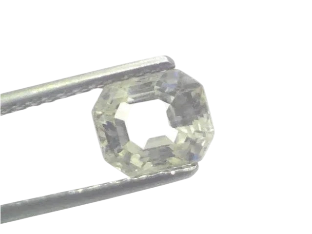2.61 Ct Certified Unheated Untreated Natural Ceylon White Sapphire - Venus Gems