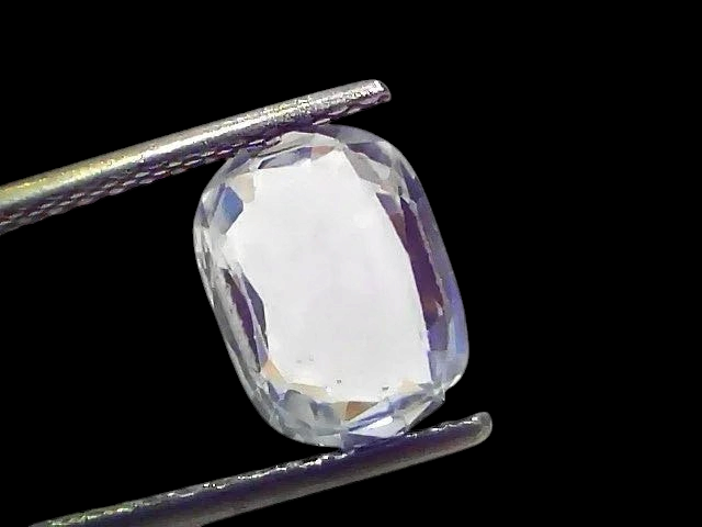 2.94 Ct GII Certified Unheated Untreated Natural Ceylon White Sapphire AAA - Venus Gems