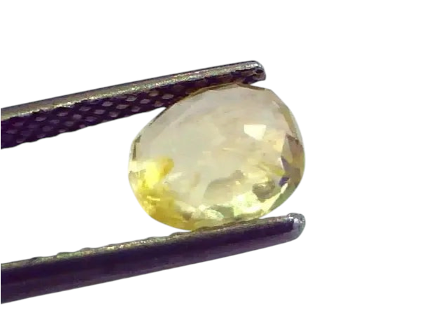2.16 Ct Unheated Untreated Natural Ceylon Yellow Sapphire Gems - Venus Gems
