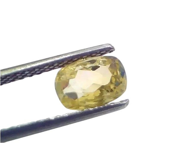 2.19 Ct Certified Unheated Untreated Natural Ceylon Yellow Sapphire - Venus Gems