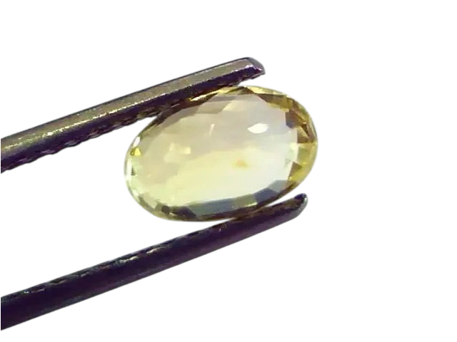 2.17 Ct Unheated Untreated Natural Ceylon Yellow Sapphire Stone - Venus Gems