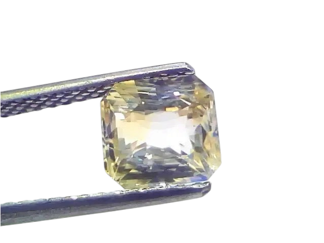 2.54 Ct Certified Unheated Untreated Natural Ceylon Yellow Sapphire - Venus Gems