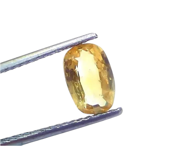 2.27 Ct Certified Unheated Untreated Natural Ceylon Yellow Sapphire - Venus Gems