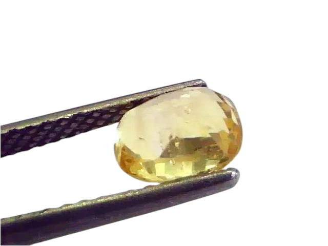 2.05 Ct Unheated Untreated Natural Ceylon Yellow Sapphire Pukhraj - Venus Gems