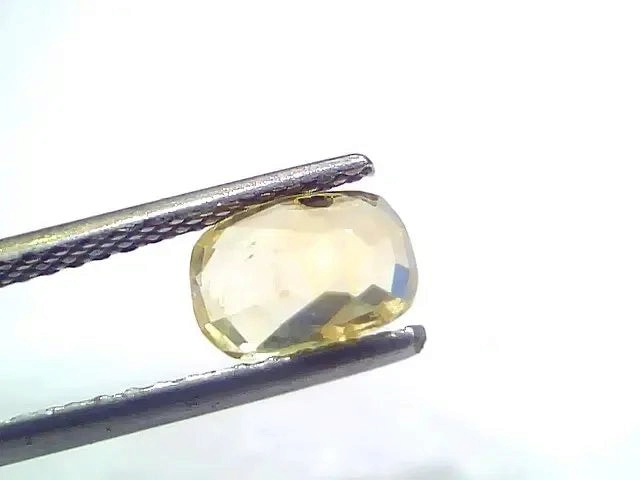 2.19 Ct Certified Unheated Untreated Natural Ceylon Yellow Sapphire - Venus Gems