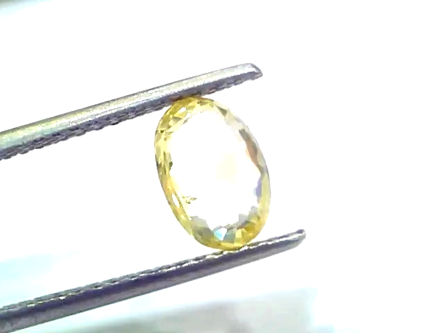 2.10 Ct Unheated Untreated Natural Ceylon Yellow Sapphire Gemstone - Venus Gems