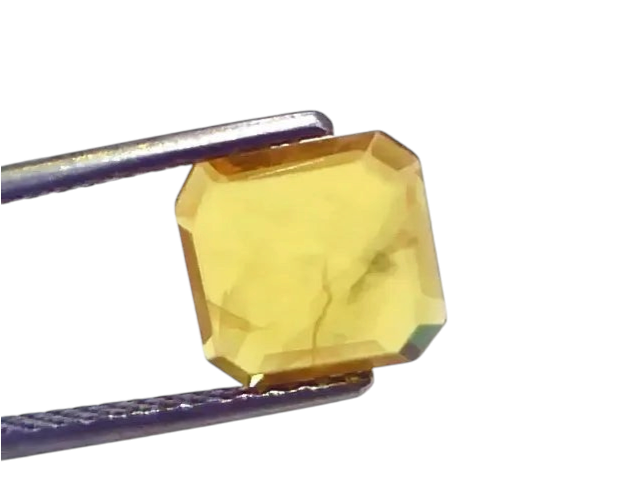2.39 Ct Natural Yellow Sapphire Pukhraj Jupiter Gemstone (Heated) - Venus Gems