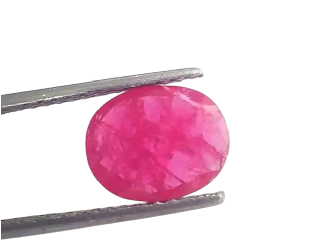 2.96 Ct Natural Old Burma Mines Ruby Gemstone Manik Stone - Venus Gems