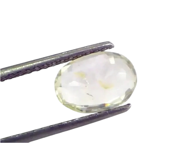 3.05 Ct Unheated Untreated Natural Ceylon Yellow Sapphire Gemstone - Venus Gems