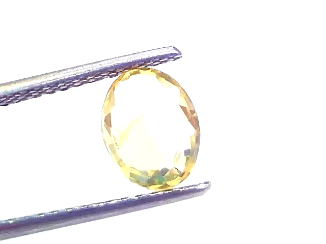 2.09 Ct Certified Unheated Untreated Natural Ceylon Yellow Sapphire - Venus Gems