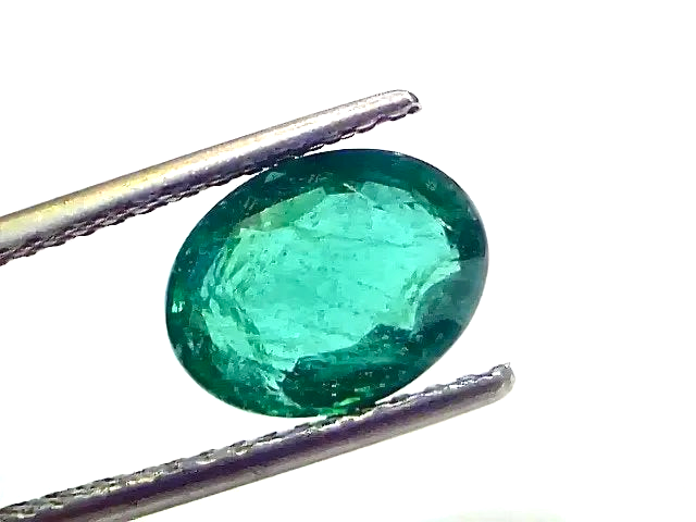 2.81 Ct IGI Certified Untreated Natural Zambian Emerald Gemstone - Venus Gems