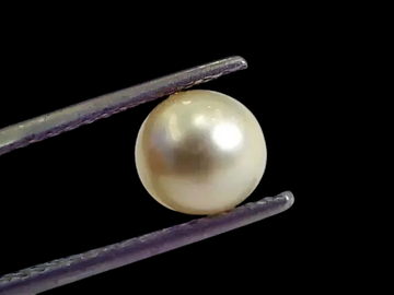 2.79 Ct,5.07 Chaw Natural Basra Pearl,Real Basra Moti Certified - Venus Gems