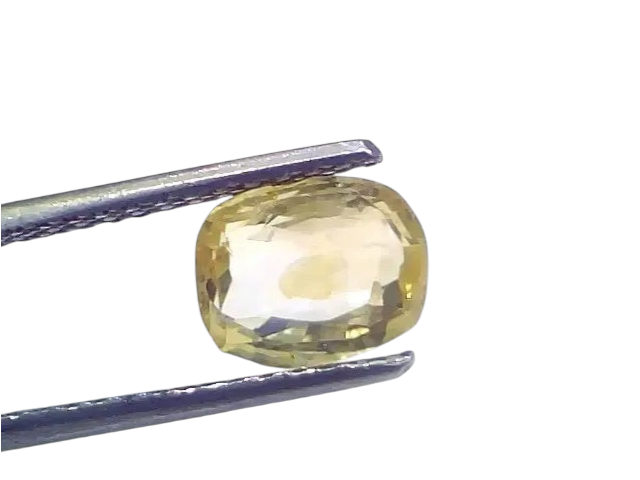 2.26 Ct Certified Unheated Untreated Natural Ceylon Yellow Sapphire - Venus Gems