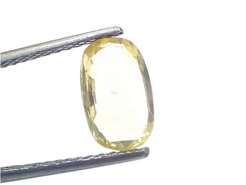 2.20 Ct Certified Unheated Untreated Natural Ceylon Yellow Sapphire - Venus Gems