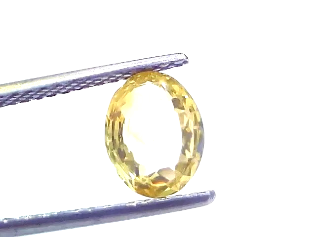 2.09 Ct Certified Unheated Untreated Natural Ceylon Yellow Sapphire - Venus Gems