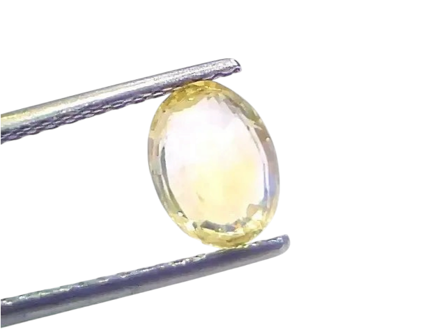 2.35 Ct Certified Unheated Untreated Natural Ceylon Yellow Sapphire - Venus Gems