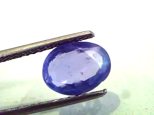 2.97 Ct Unheated Untreated Natural Ceylon Blue Sapphire/Neelam - Venus Gems