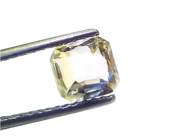 2.54 Ct Certified Unheated Untreated Natural Ceylon Yellow Sapphire - Venus Gems
