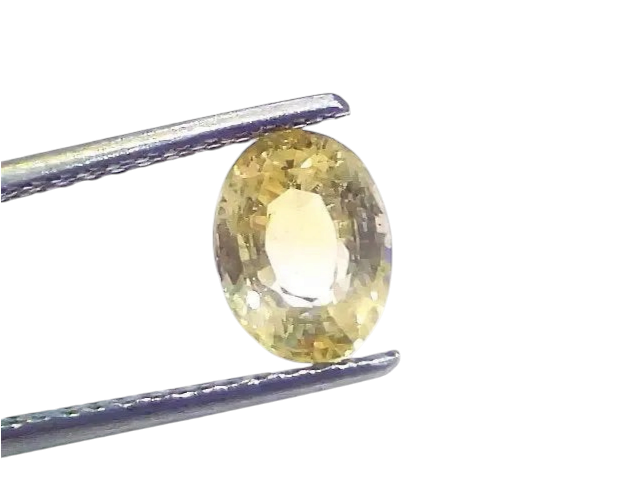 2.35 Ct Certified Unheated Untreated Natural Ceylon Yellow Sapphire - Venus Gems