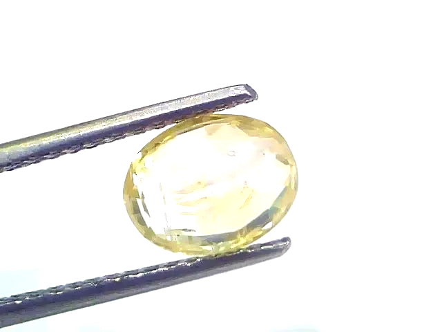 2.35 Ct Certified Unheated Untreated Natural Ceylon Yellow Sapphire - Venus Gems