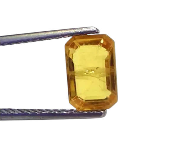 2.48 Ct Natural Yellow Sapphire Pukhraj Jupiter Gemstone (Heated) - Venus Gems