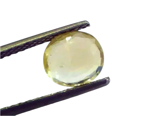 2.08 Ct Unheated Untreated Natural Ceylon Yellow Sapphire Pukhraj - Venus Gems