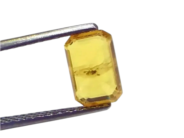 2.48 Ct Natural Yellow Sapphire Pukhraj Jupiter Gemstone (Heated) - Venus Gems